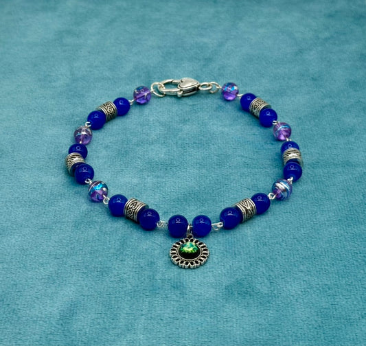 Cobalt Flare Pet Necklace