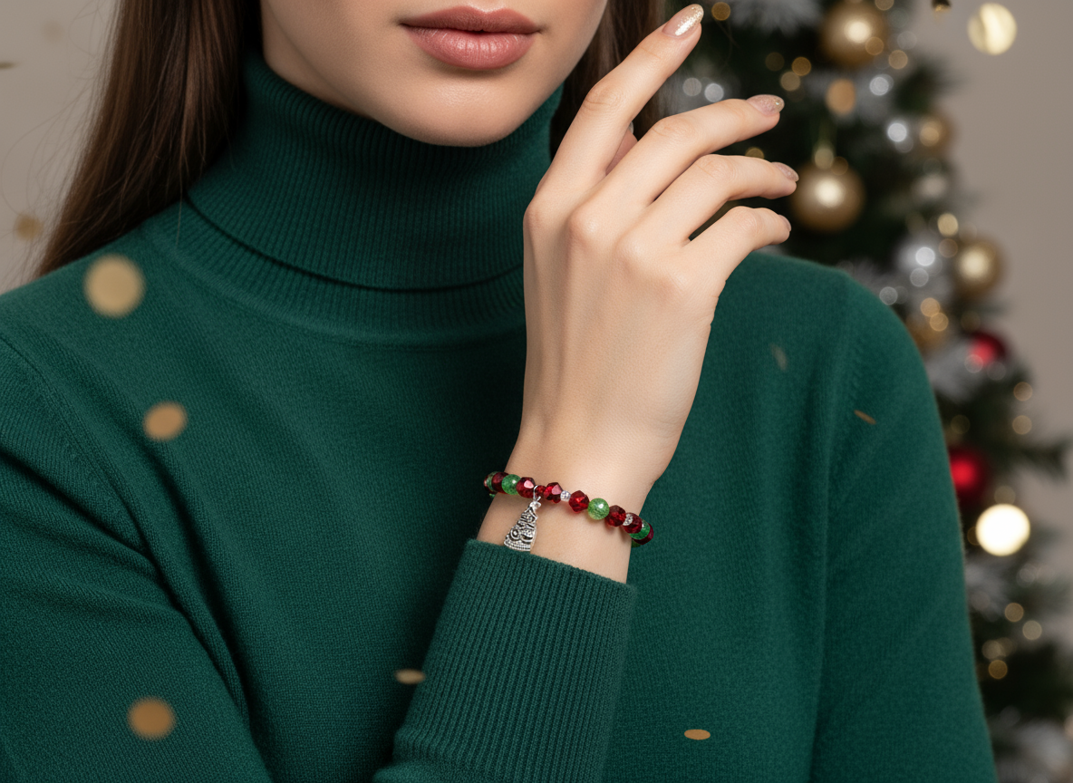 Festive Evergreen Bracelet