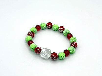 Frosted Cranberry Twist Bracelet
