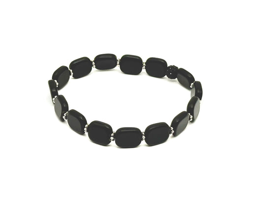 Onyx Grid Bracelet