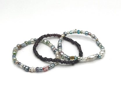 Moon Tide Stack Bracelet Set