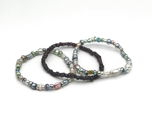 Moon Tide Stack Bracelet Set