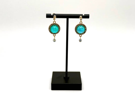 Teal Glow Earrings