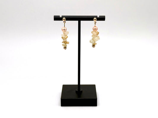 Honey Glow Cascade Earrings