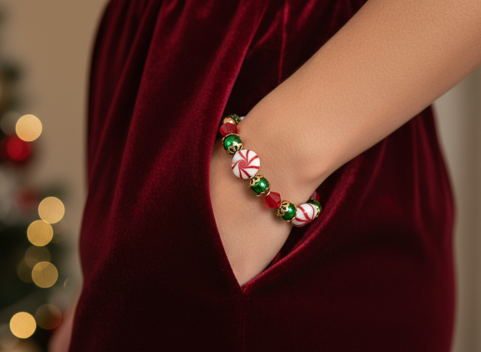 Candy Cane Carousel Bracelet