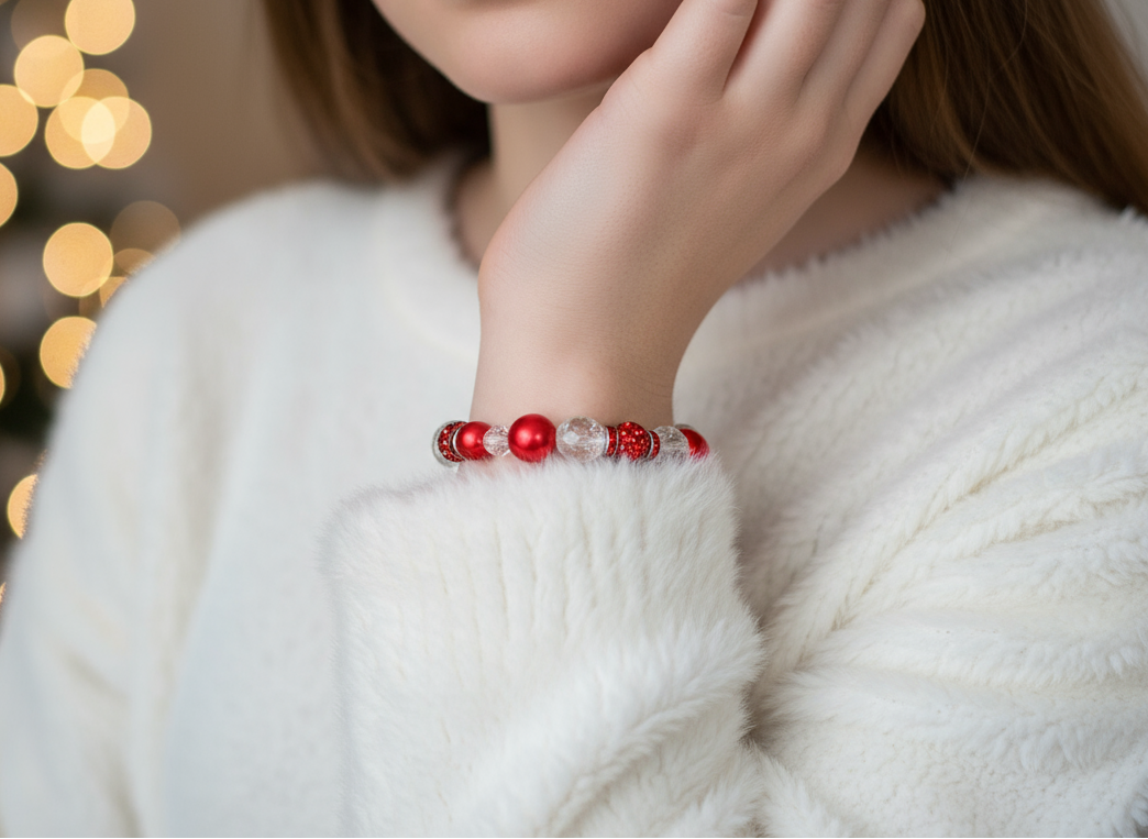 Crimson Frost Bracelet