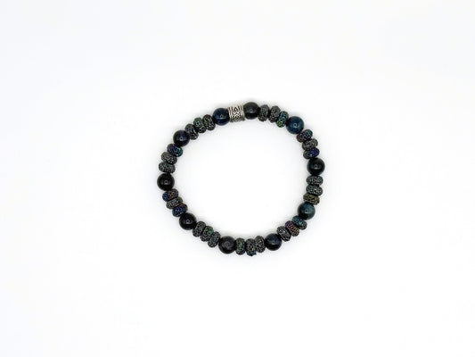 Obsidian Crest Bracelet