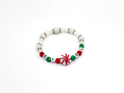 Candy Cane Cheer Bracelet