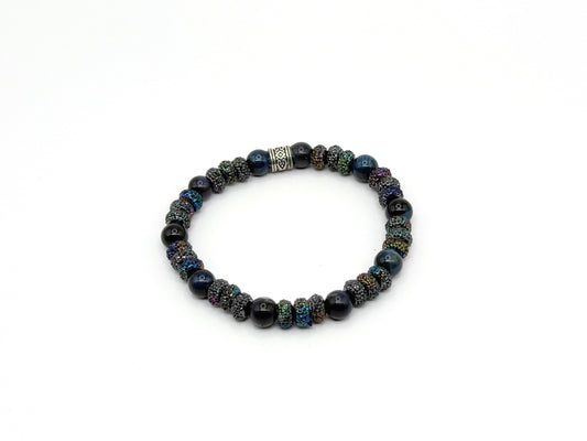Obsidian Crest Bracelet