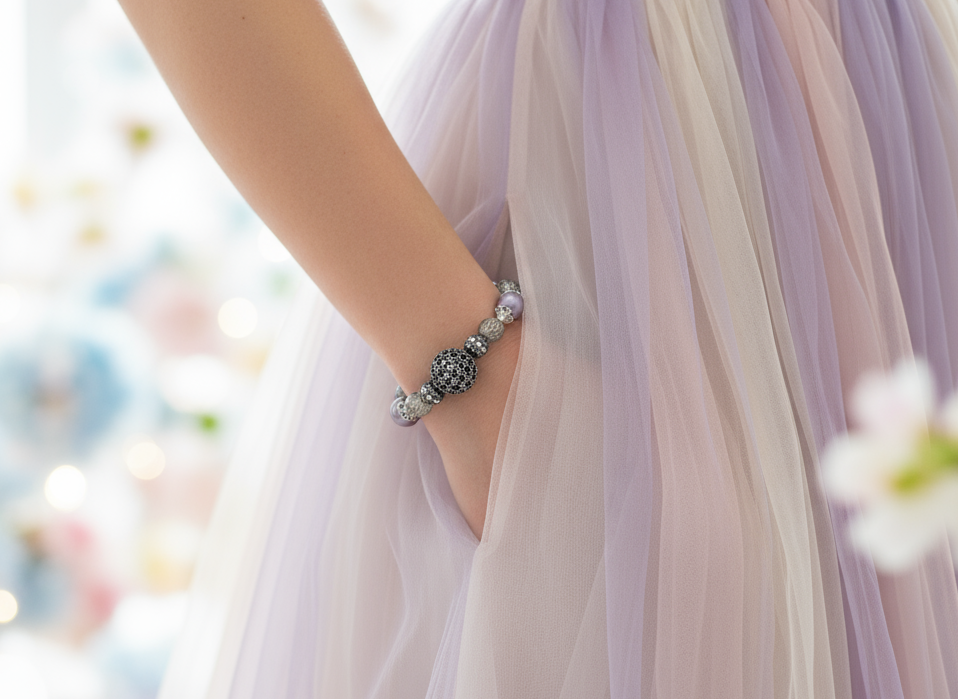 Lavender Lace Bracelet