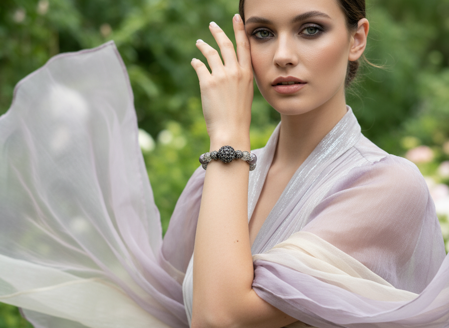 Lavender Lace Bracelet