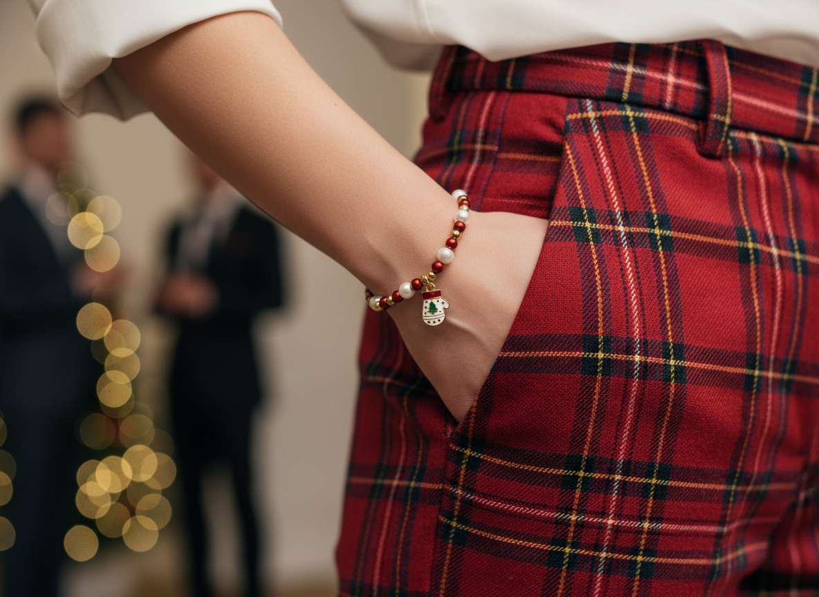 Mittens & Mistletoe Bracelet