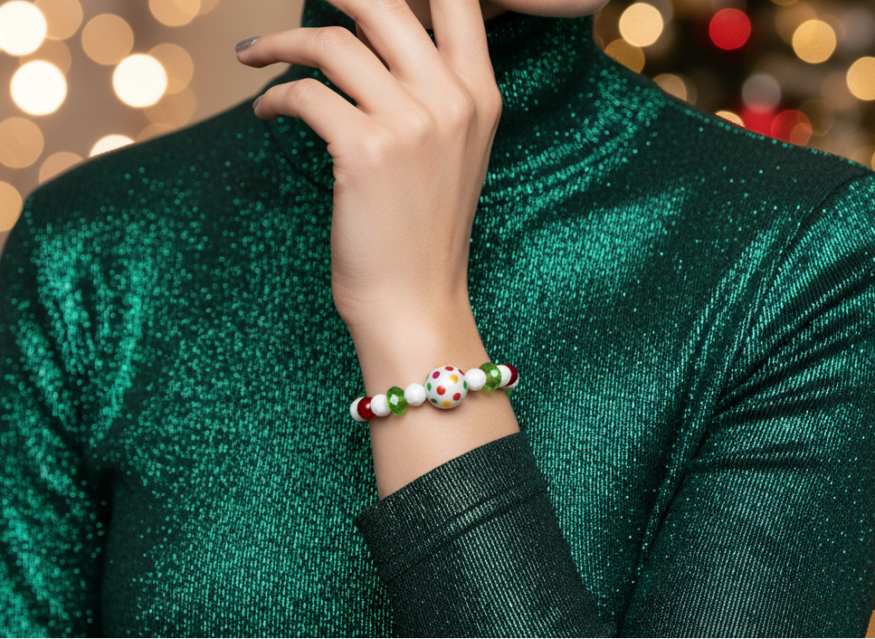 Peppermint Polka Bracelet