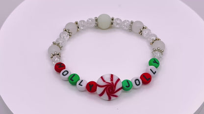 Candy Cane Cheer Bracelet