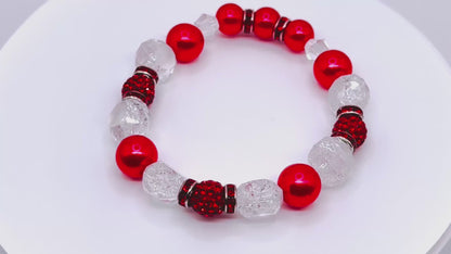 Crimson Frost Bracelet