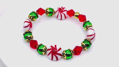 Candy Cane Carousel Bracelet