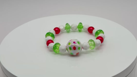 Peppermint Polka Bracelet