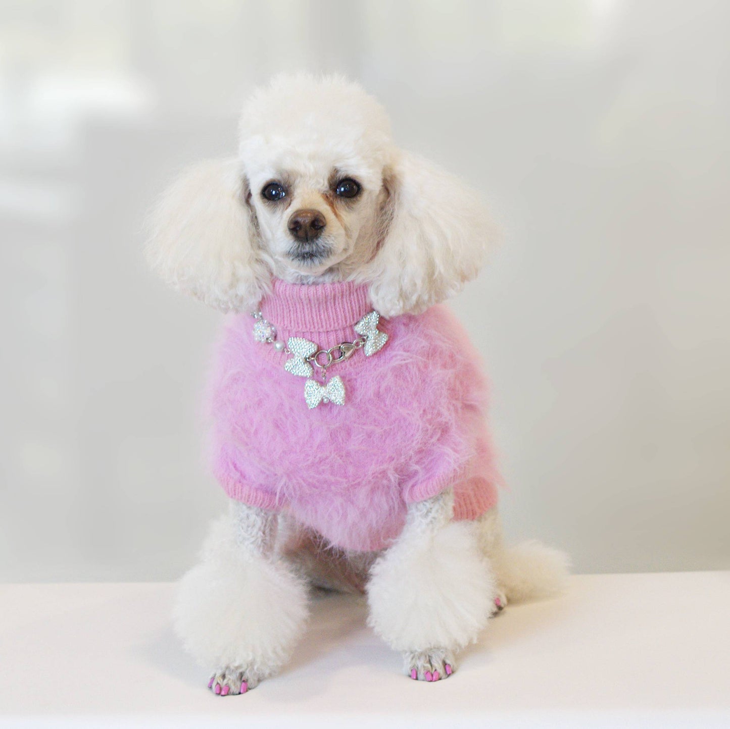 Sparkle Bow Pet Necklace